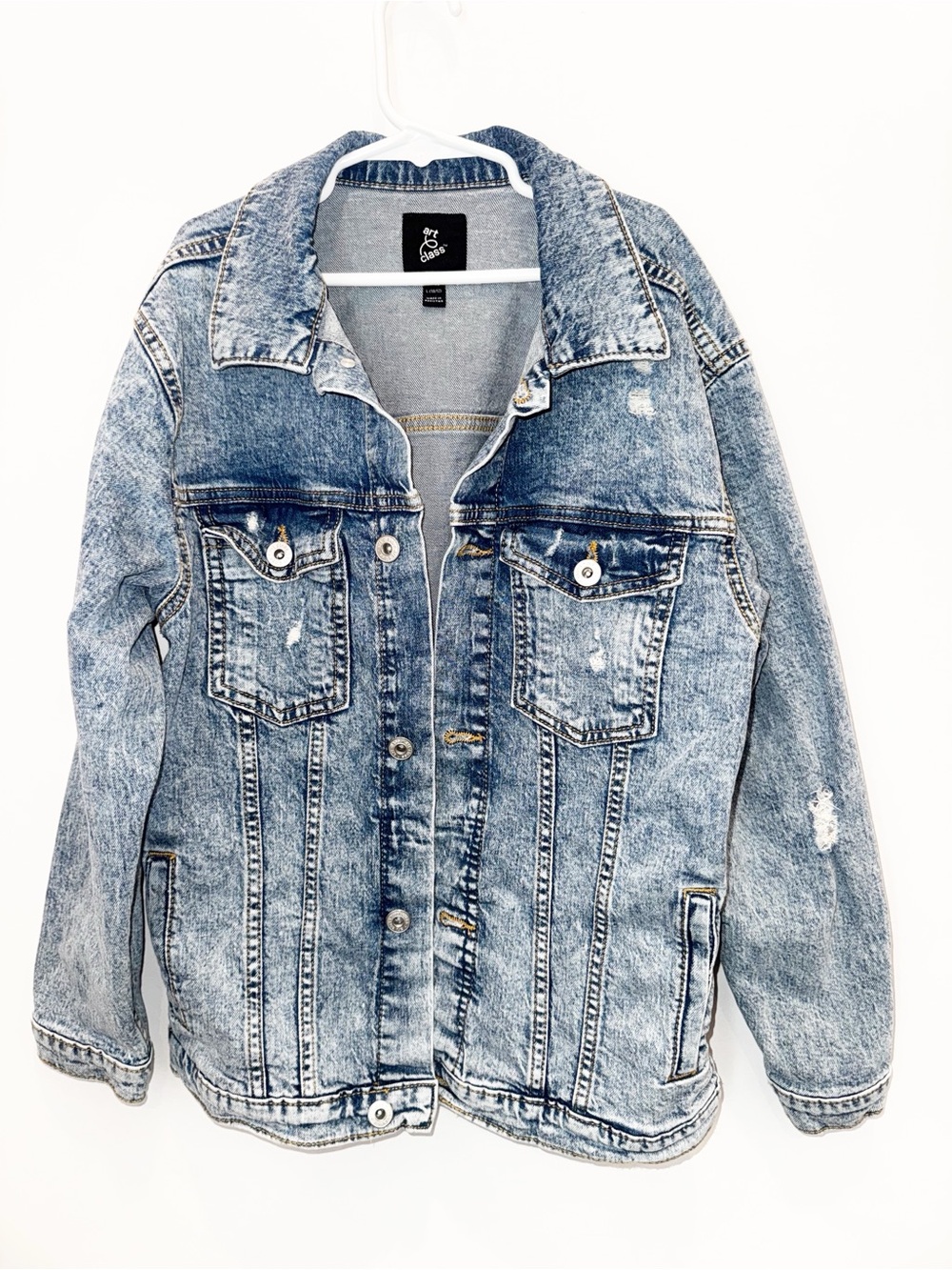 art class Light Wash Blue Denim Jean Jacket
